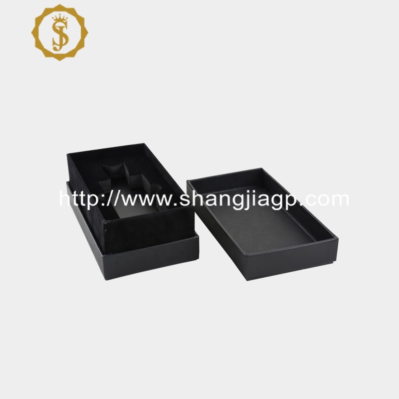 Arabic Logo Black PU Leather Luxury Gift Perfume Packaging Box with Stitching – Perfume Bottle Box and Perfume Packaging Box price