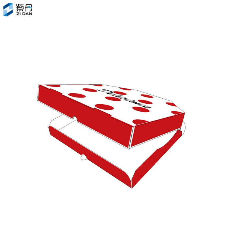 Wholesale High Quality Custom Logo Portable Thick Recycled Corrugated Delivery Baking Pizza Box Food Corrugated Board – Corrugated Fries Hamburger Kraft Paper Pizza and Pizza Boxes price