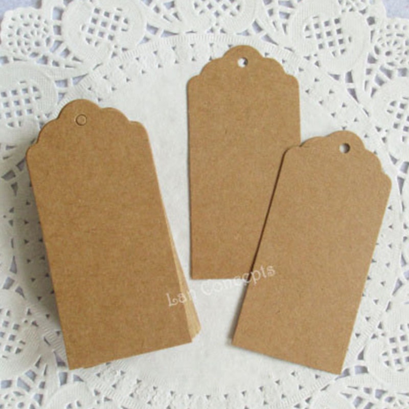 Blank Hangtag Kraft Paper Hang Tag for DIY Favors Box Gift Decoration Package – Hang Tag and Paper Tag price