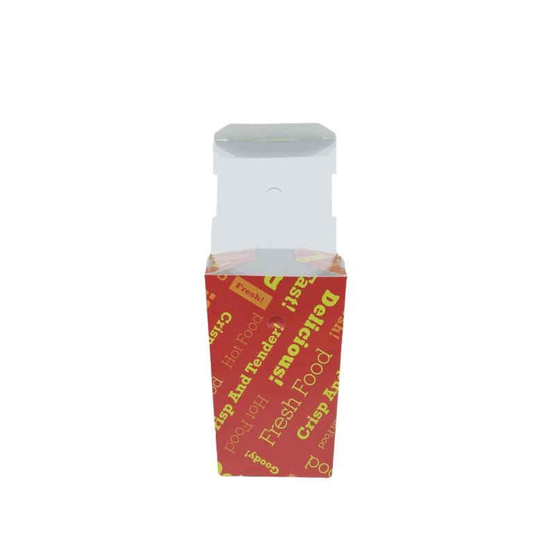 China Factory Direct Supply 230GSM Low MOQ Chip Boxes – Food Packaging and with Your Own Logo price