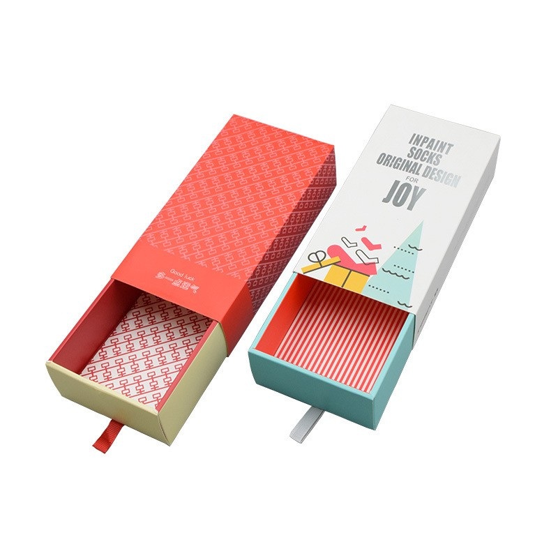 Low MOQ Hot Selling 120g Specialty Paper Rigid Cardboard Drawer Customized Jewelry Packaging Boxes with Sponge or PP Inner Box – Drawer Paper Box and Pull out Perfume Box price