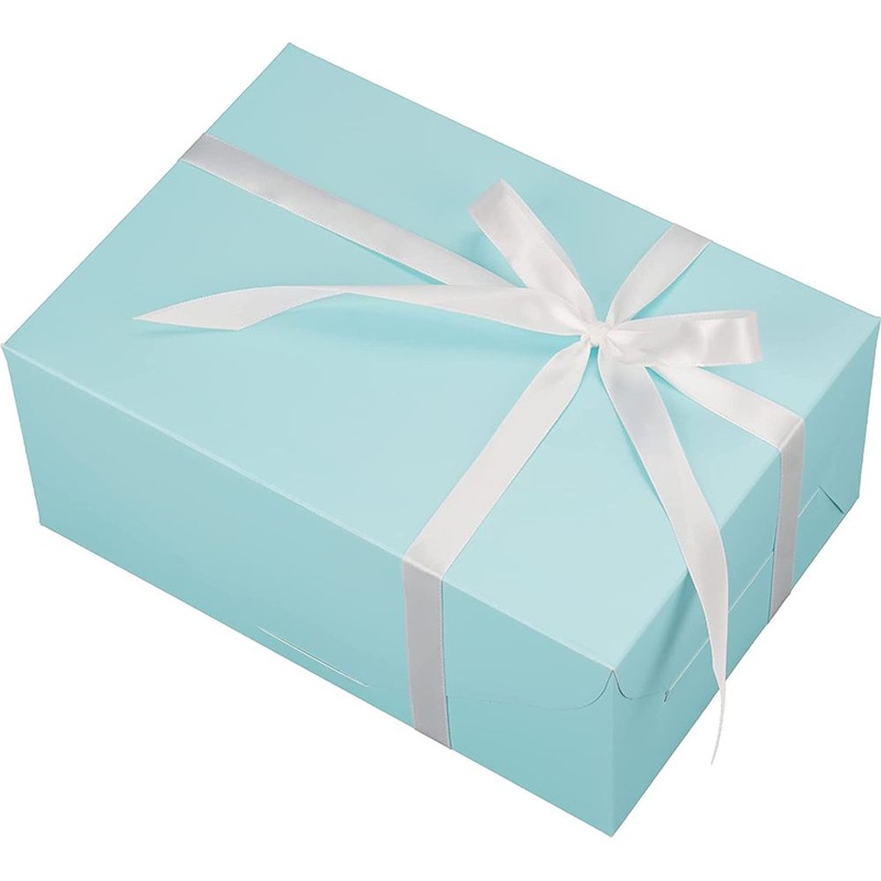 Packed Blue Gift Boxes for Presents – Custom Box and Paper Box price