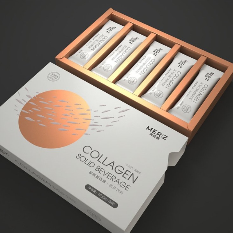 Custom Collagen Peptide Solid Drink Packaging Color Box Probiotics White Card Paper Box Health Products Drawer Packaging Box – Gift Box and Package Box price