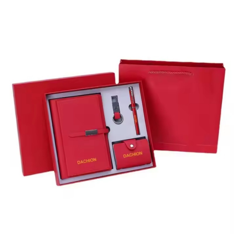 Custom Corporate Gift Card Holder Pen Notebook Keychain Gift Set – Packing Box and Luxury Promotional Products price