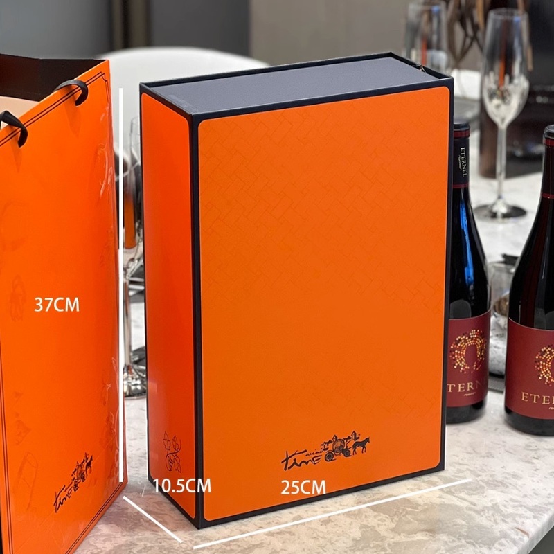 Rigid Cardboard Luxury Magnetic Closure Wine Glass Gift Box Customized Red Wine Boxing Packaging – Wine Packaging Box and Wine Packaging price