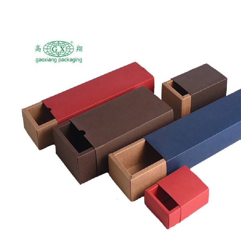 Wholesale Custom Foldable Sliding Rectangle Gift Packaging Kraft Paper Box with Drawer Packaging – Folding Gift Box and Kraft Paper Box price