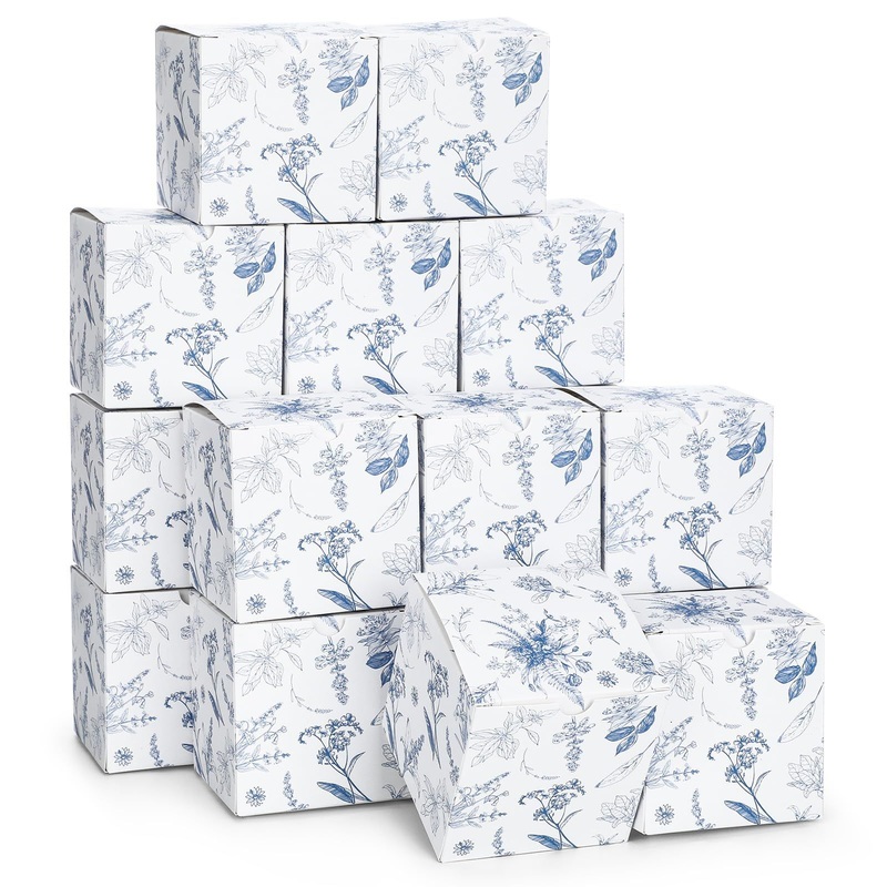 Blue Floral Paper Gift Boxes Chinoiserie Floral Print Paper Gift Box – Paper Box and Paper Gift Box price