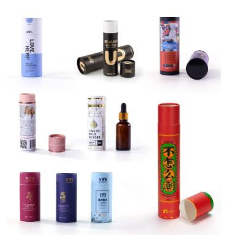 Cardboard Round Paper Tube Packaging Natural Brown Kraft Paper Round Paper Boxes Cylinder Boxes for Cosmetics – Cap Packaging Paper Tube and Cardboard Tube Box price