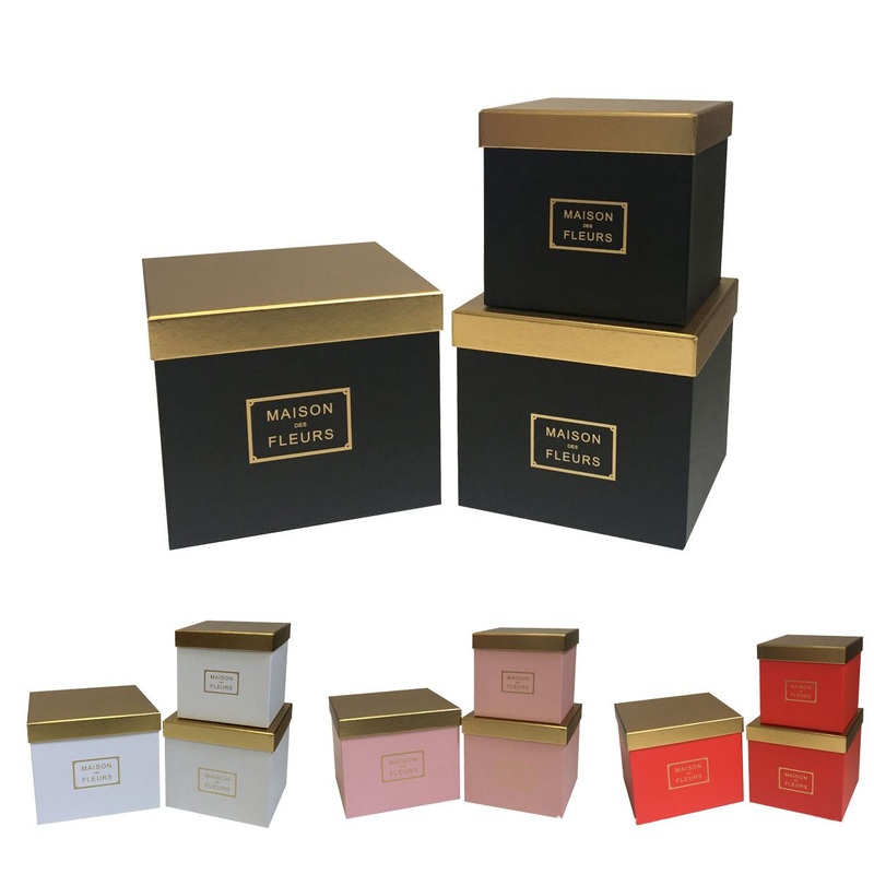 Gold Splicing Round Cuddle Bucket Flower Box Set Flower Gift Box Packaging Box Manufacturer Wholesale – Bag and Gift Box price