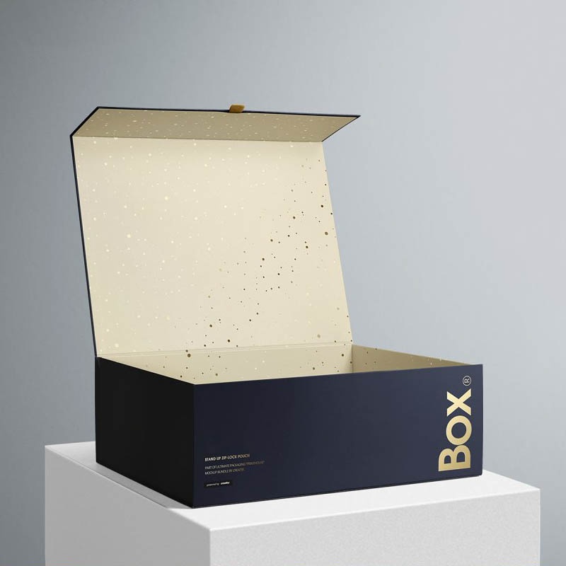 Bdl Custom Logo Printed Black Paper Flat Pack Rigid Cardboard Clothing Cosmetic Shoe Foldable Packaging Magnetic Folding Gift Box – Boutique Packaging Box and Packaging Box price