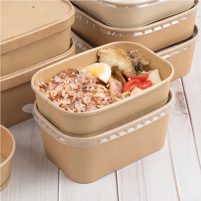 OEM Custom Disposable Paper Salad Bowl Lid, Wholesale Biodegradable Food Packaging – Custom Paper Bowl and Biodegradable Food Packaging price