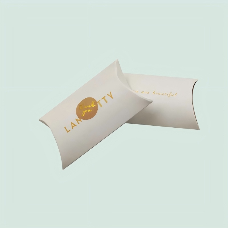 White Cardboard Kraft Paper Pillow Box Colorful Folding Packaging Box – Pillow Box and Kraft Paper Box price