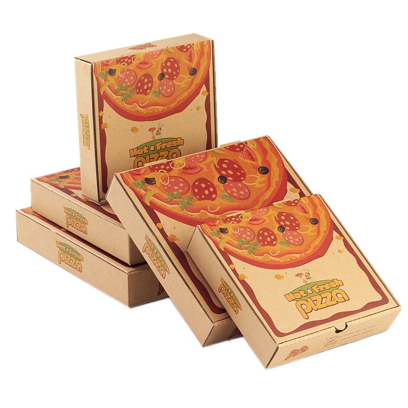 Printed with Appealing Patterns, Containing Delicious Pizza Slices – Kraft Paper Food Packaging and Custom Printed Food Packaging price