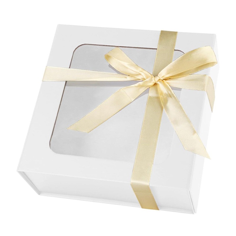 Pure White Magnetic Closure Box with Delicate Lace and Pearl Embellishments – Luxury Magnetic Closure Gift Packaging Box and Magnetic Closure Box price