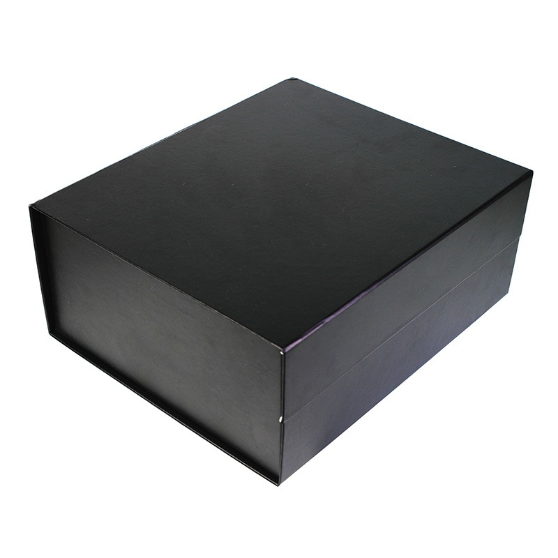 Magnetic Folded Custom Logo Print Black Without Insert Paper Packaging Gift Box – Magnetic Folded Gift Box and Magnetic Folded Black Box price