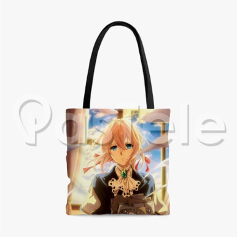 Violet Evergarden Custom Personalized Tote Bag Unisex Polyester Cotton Bags