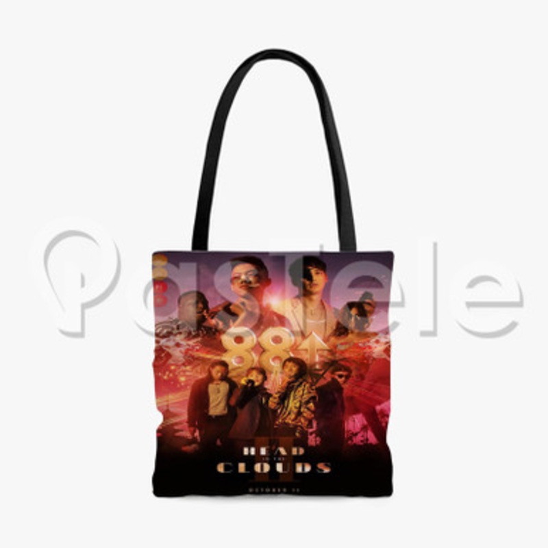 88rising Stephanie Poetri Jackson Wang Head Clouds 2 Custom Personalized Tote Polyester Cotton Bags Unisex