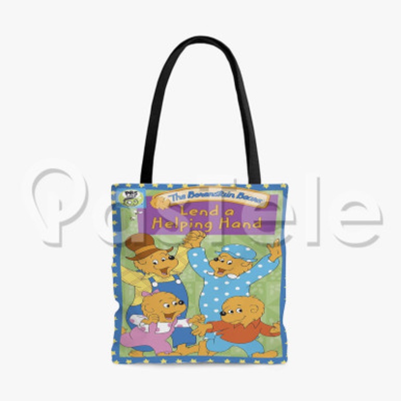 Berenstain Bears Lend a Helping Hand Custom Personalized Tote Polyester Cotton Bags Unisex