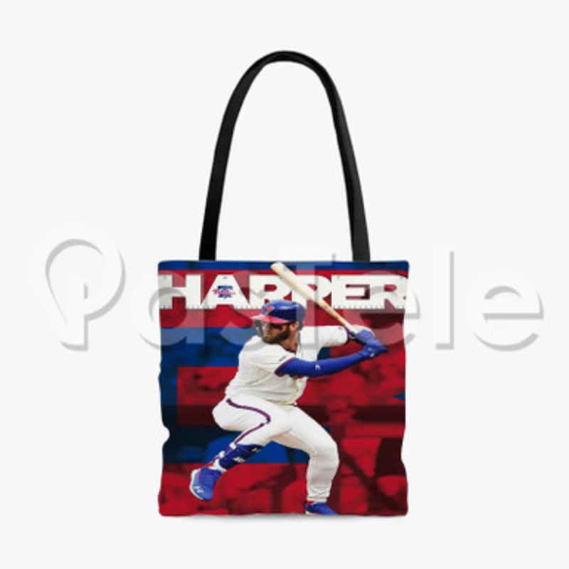 Bryce Harper MLB Philadelphia Phillies Custom Personalized Tote Polyester Cotton Bags Unisex