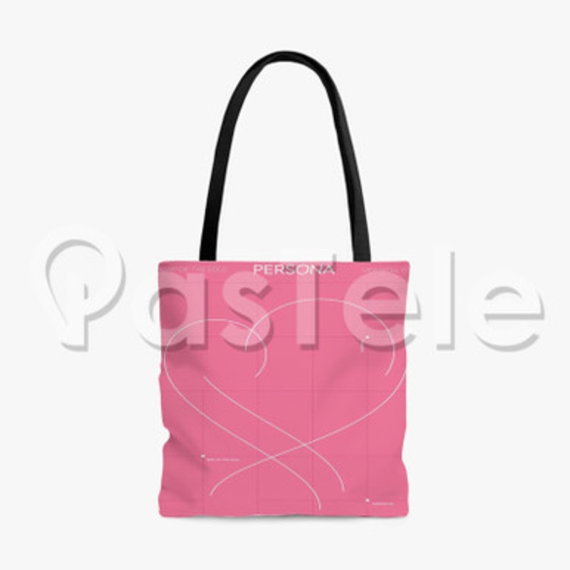BTS Map Of The Soul PERSONA Custom Personalized Tote Polyester Cotton Bags Unisex