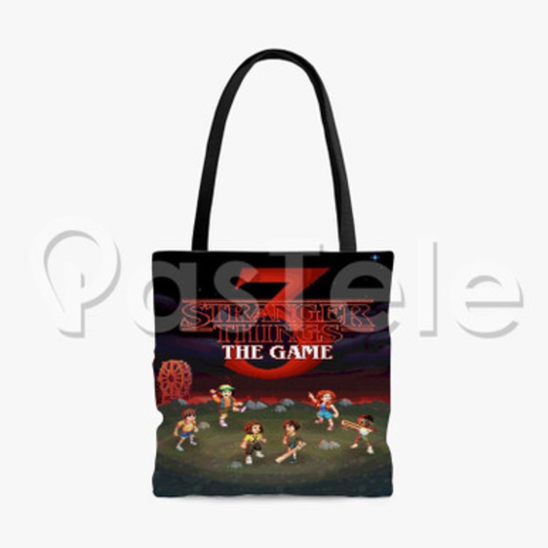 42 Stranger 5 Things 3 The Game Custom Personalized Tote Polyester Cotton Bags Unisex