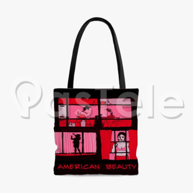American Beauty Custom Personalized Tote Polyester Cotton Bags Unisex