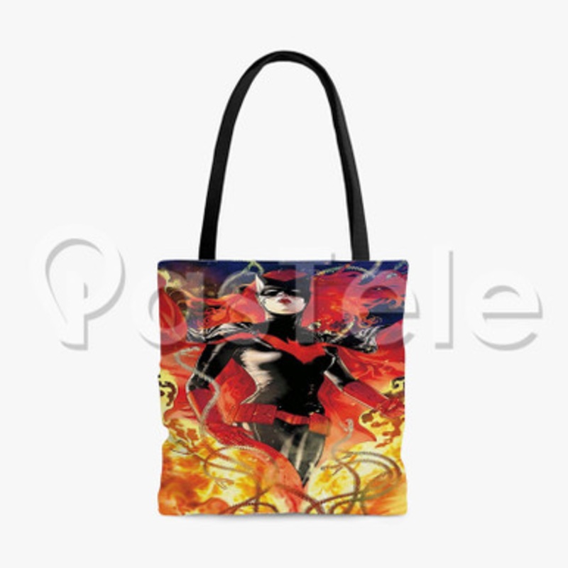 Batwoman Custom Personalized Tote Polyester Cotton Bags Unisex
