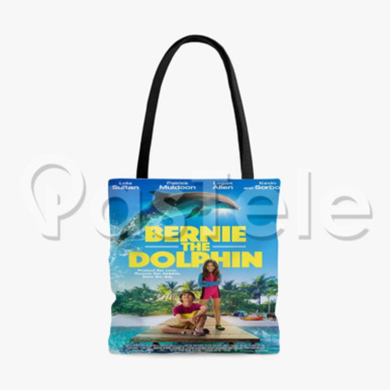 Bernie the Dolphin 2 Custom Personalized Tote Polyester Cotton Bags Unisex