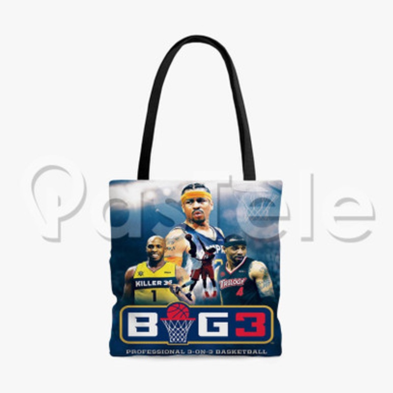 BIG3 Custom Personalized Tote Polyester Cotton Bags Unisex