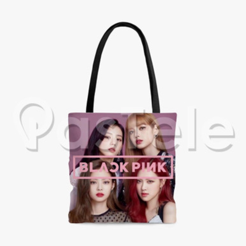 blackpink 2 Custom Personalized Tote Polyester Cotton Bags Unisex