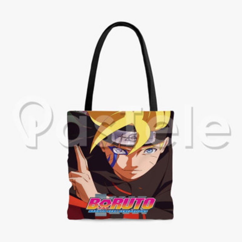Boruto Custom Personalized Tote Polyester Cotton Bags Unisex