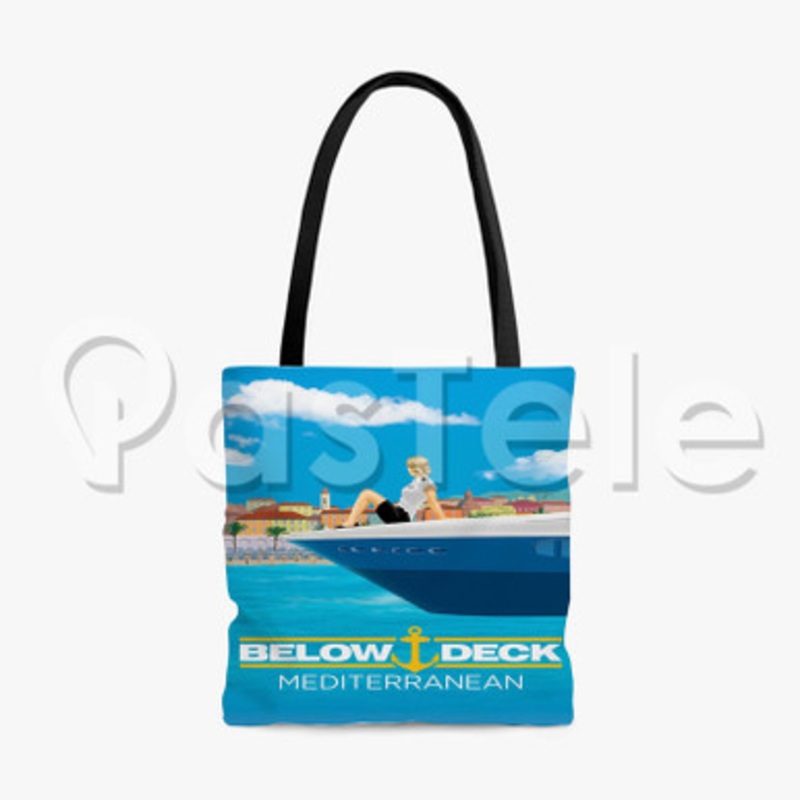 Below Deck Mediterranean Custom Personalized Tote Polyester Cotton Bags Unisex