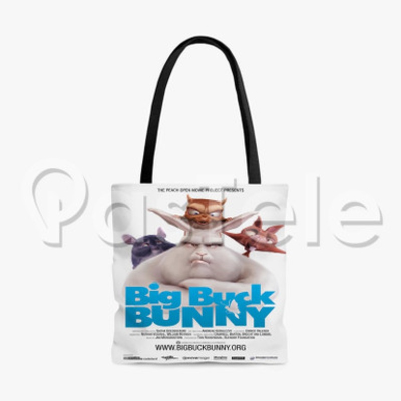 Big Buck Bunny Custom Personalized Tote Polyester Cotton Bags Unisex