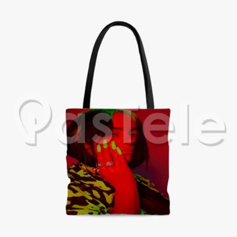 Billie Eilish Everything I Wanted Custom Personalized Tote Polyester Cotton Bags Unisex