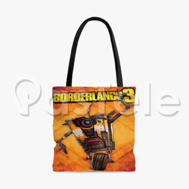 Borderlands 3 Claptrap Custom Personalized Tote Polyester Cotton Bags Unisex